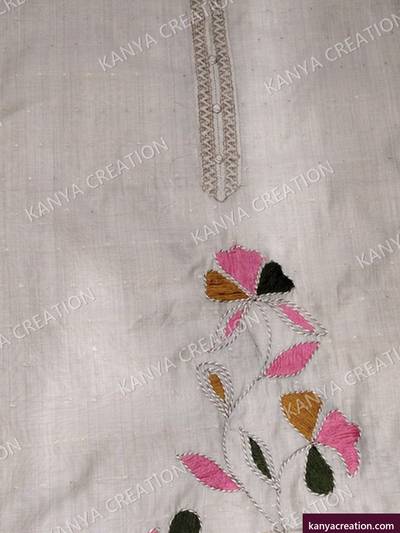 Sukanya Fancy 2027 (detail) — unstitched suit set with fancy embroidery by Kanya Creation, Ahmedabad